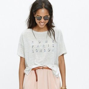 Madewell “Rome, Paris, London” tee